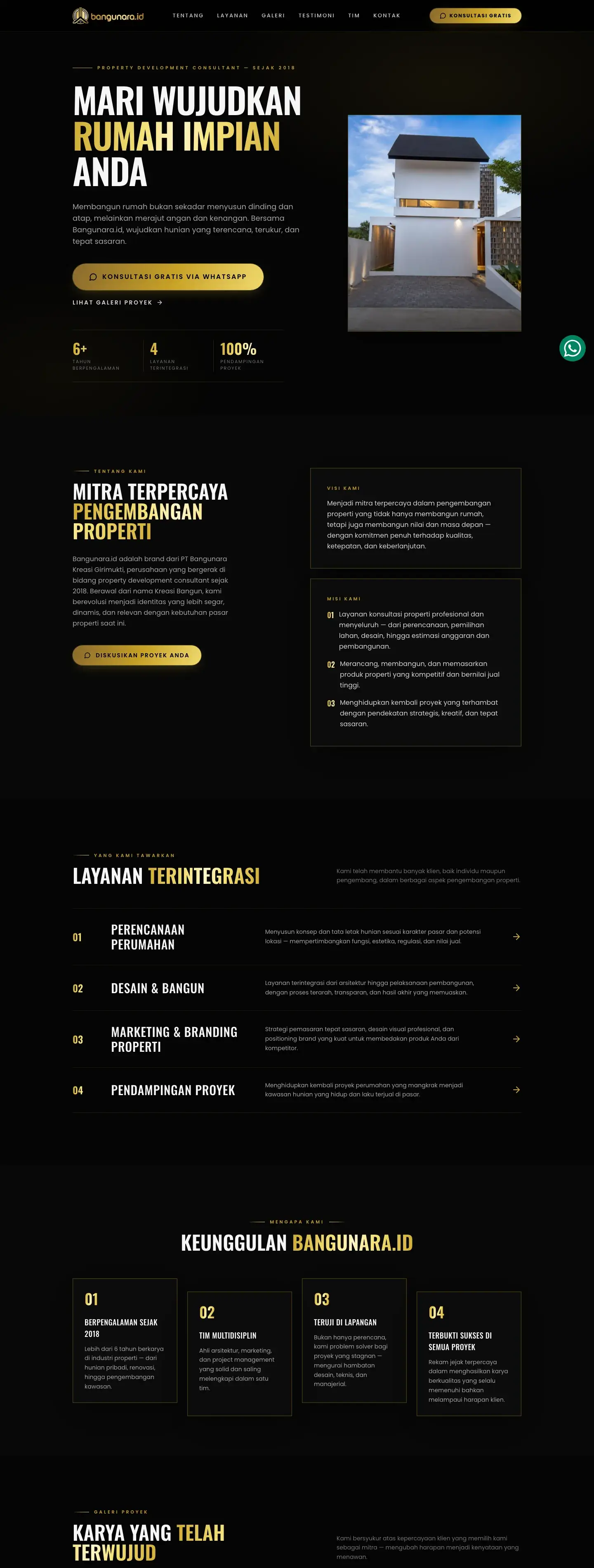 Bangunara Website Preview